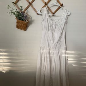 Vintage white slip dress